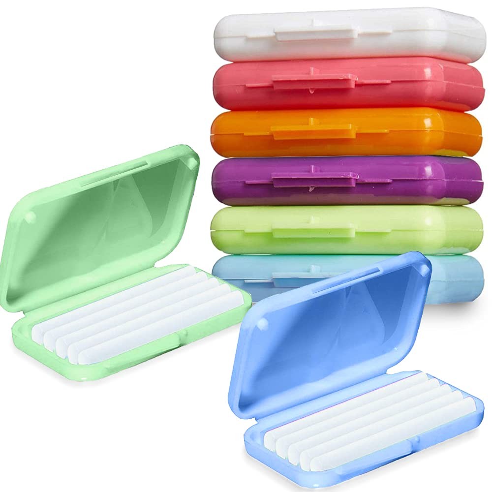 6 Pack Colorful Braces Wax – Orthodontic Dental Care Wax for Braces Wearers