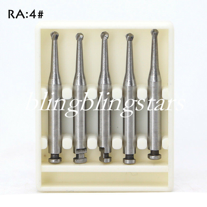 8 Types Dental Round Carbide Bur for Slow Speed Latch Type RA 1# – 8# Burs