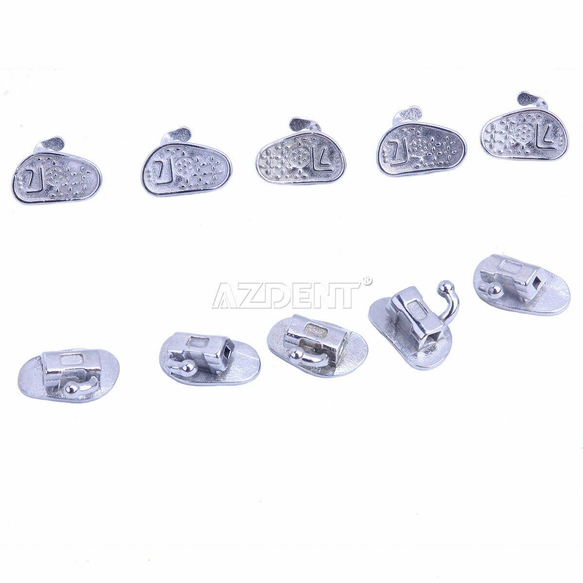 Dental Orthodontic Buccal Tubes 1st/2nd Molar Roth/MBT 022/018 Bondable Non-Conv