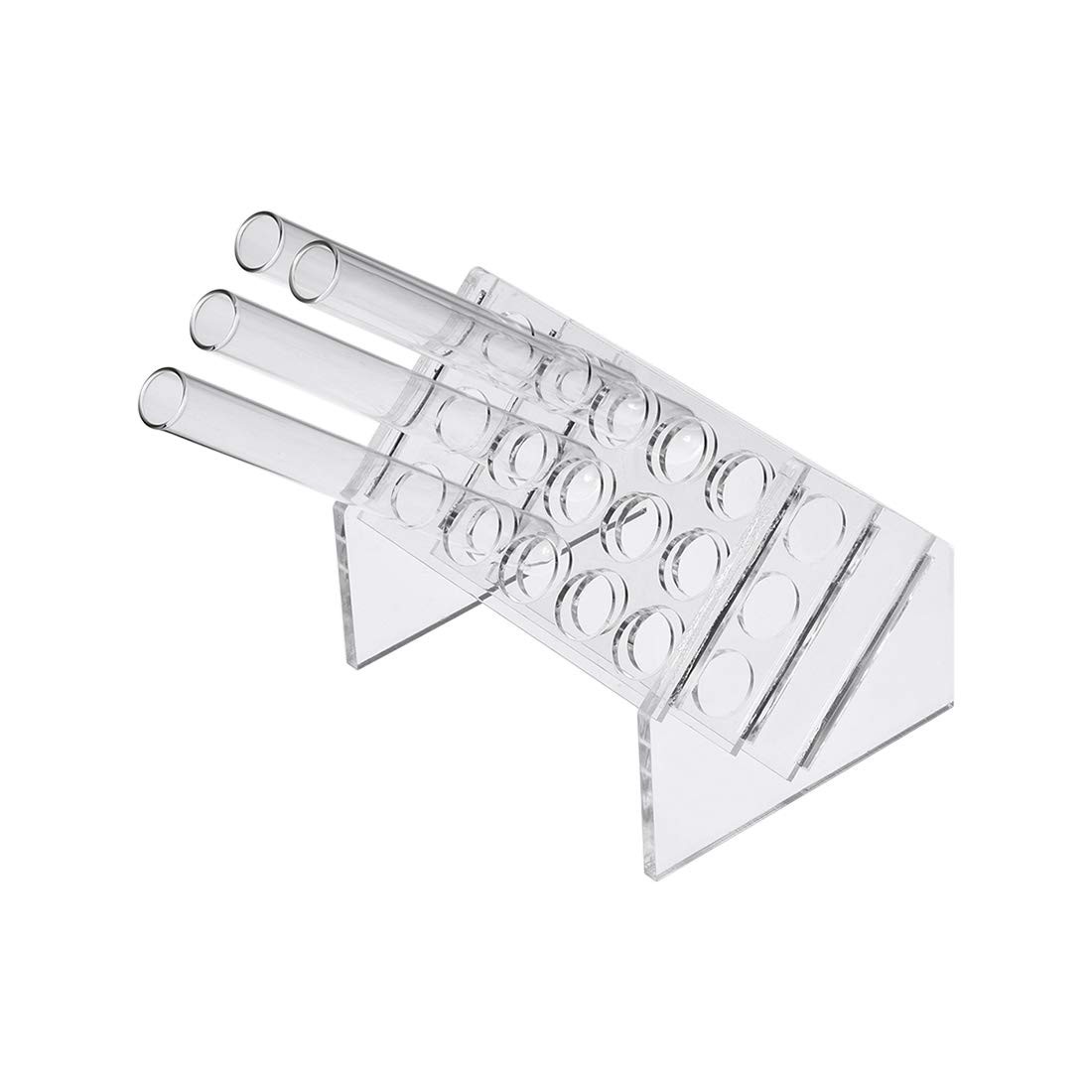 uxcell Slant Rack Acrylic Test Tube Holder 15 Wells for 10ml/15ml Centrifuge …