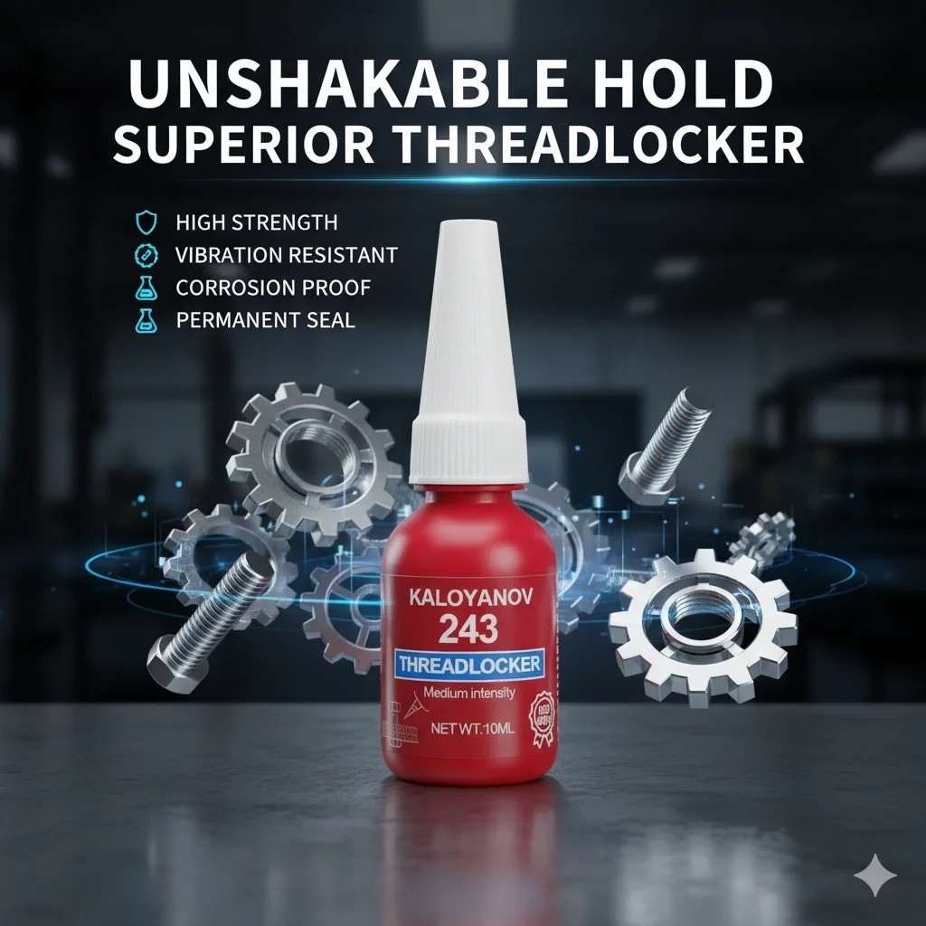 10/50ml Threadlocker 243 Blue Medium Strength Removable Thread Lock Adhesive