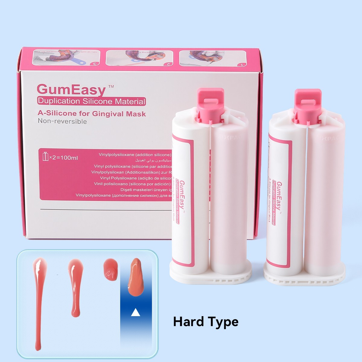 AZDENT Dental Lab A-Silicone Duplication Silicone Material for Gingival Mask