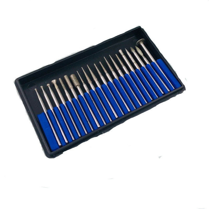 20pcs Tungsten steel Carbide Burs Drill Polisher 2.35mm Dental Lab Beauty Cutter