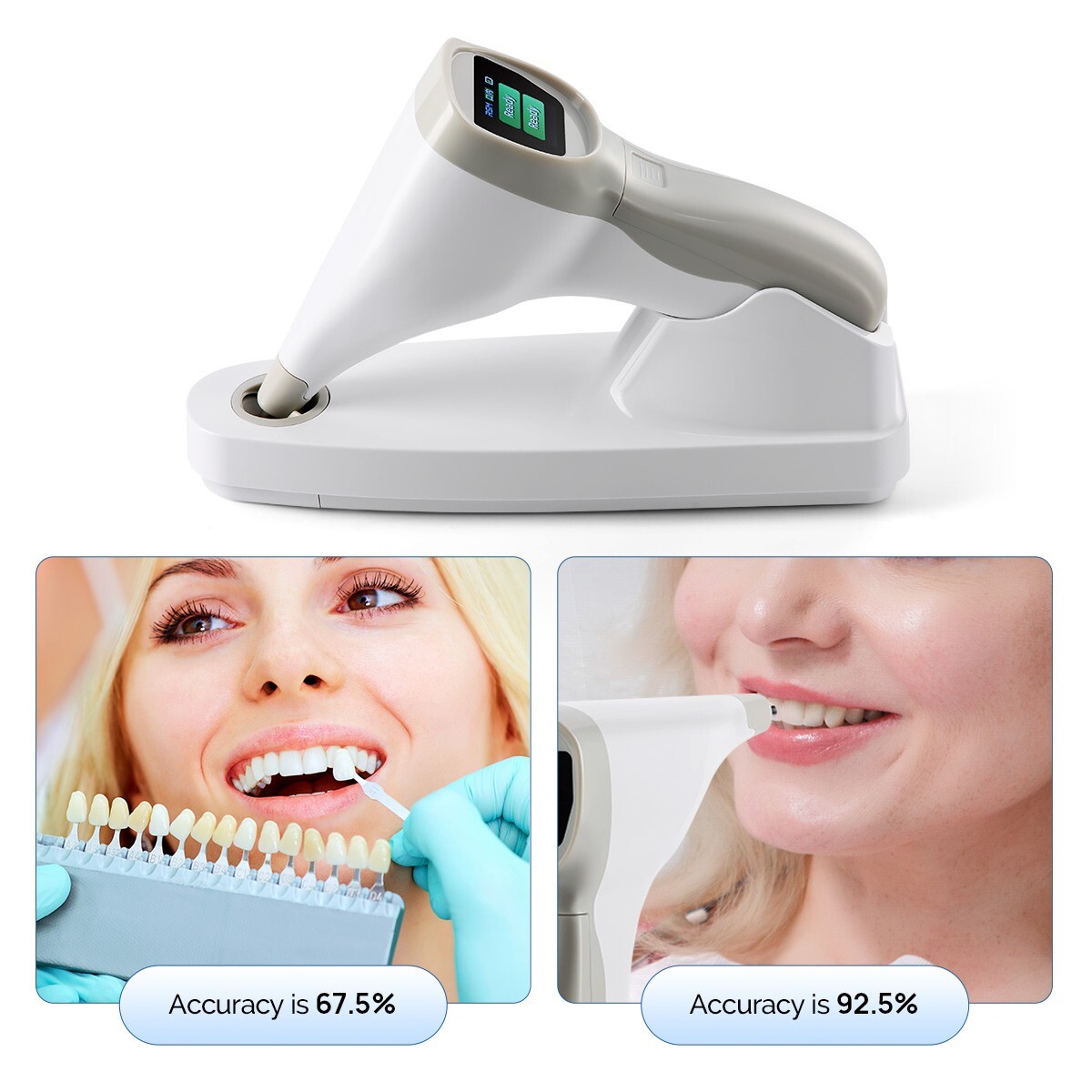 AZDENT Dental Teeth Whitening Digital Shade Guide LED Tooth Color Compar G1N