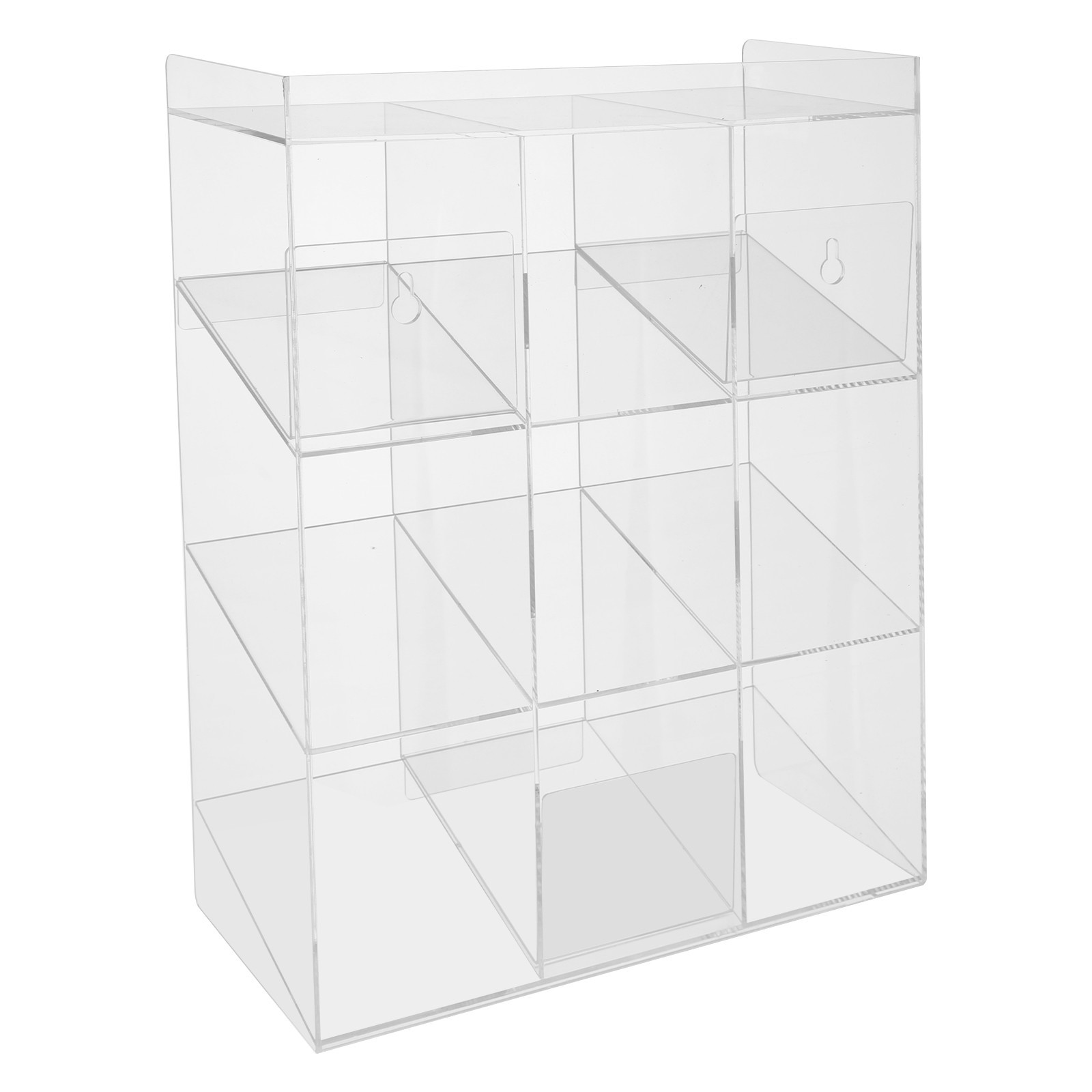 Test Tube Rack, 9 Compartment Lab Organizer, Acrylic Tube Rack, 12*5.5*16Inches