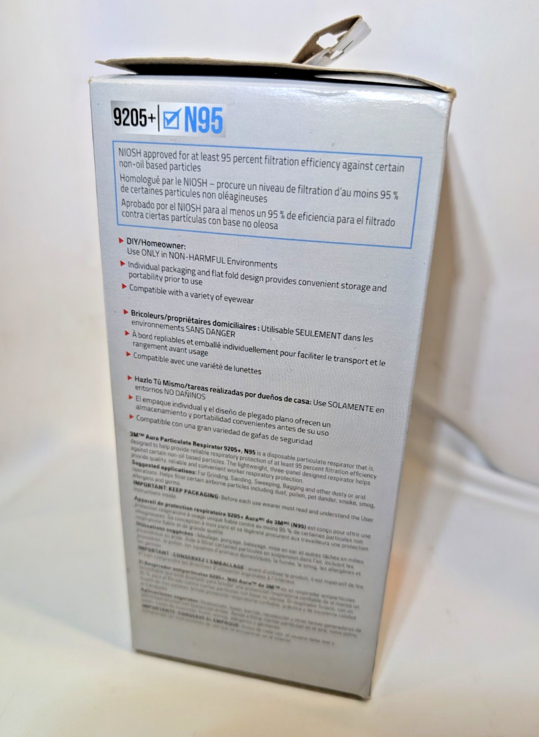 Disposable 3M Aura 9205+ 10 pack N95 Mask NEW