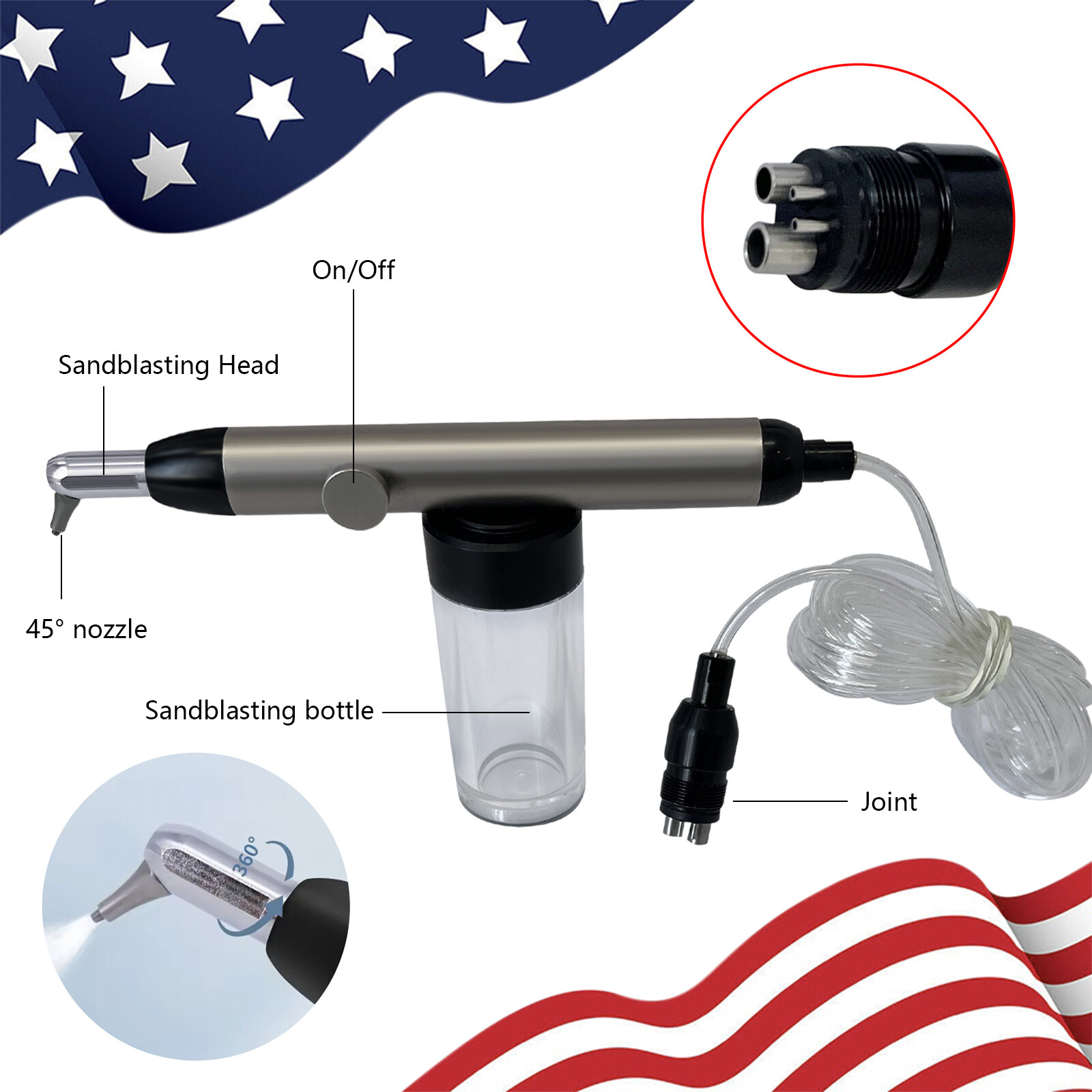 Dental Fiber Optic High Speed Handpiece Fit KAVO Multiflex LUX LED Coupling SKY