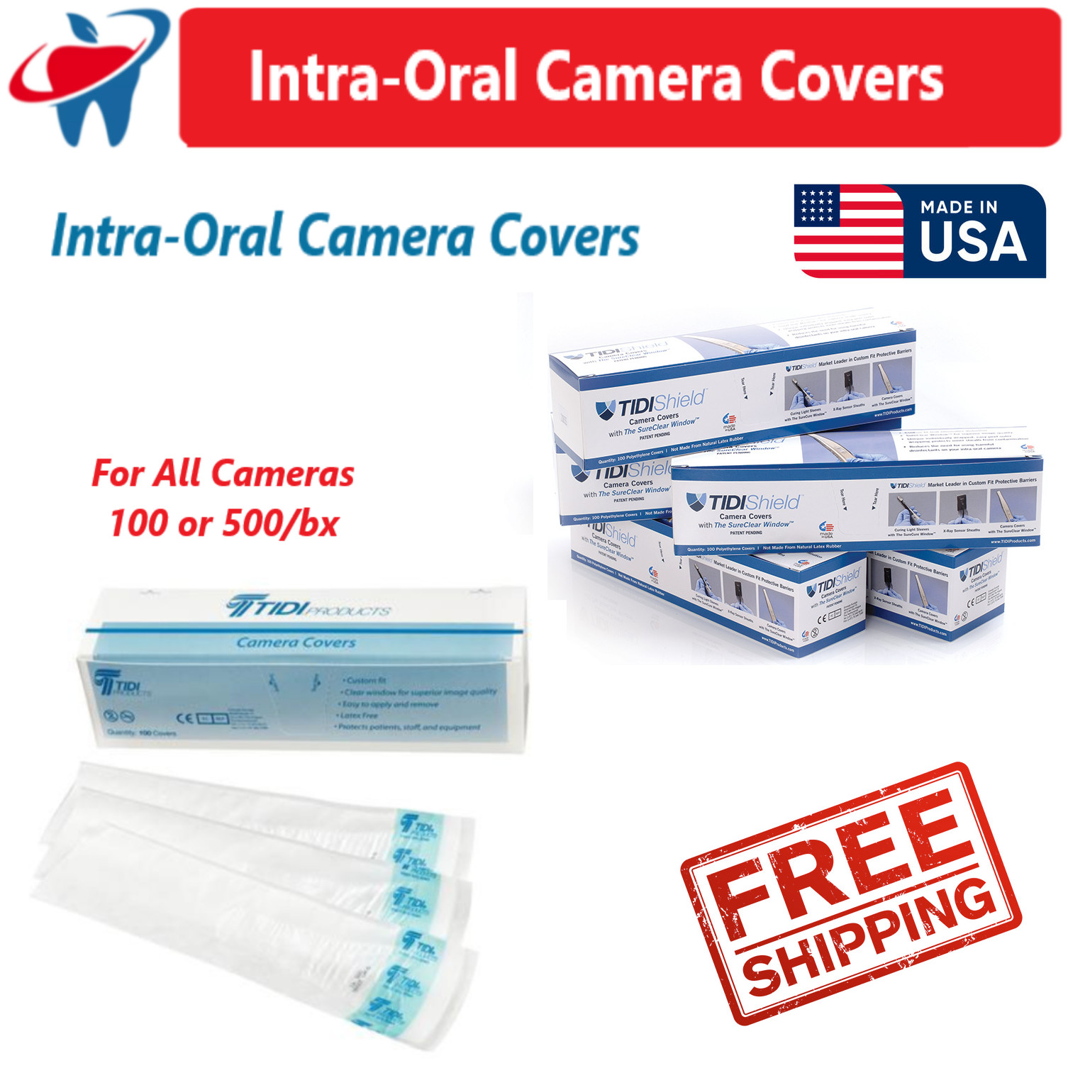Dental Intraoral Camera Cover Schick USBCam Iris Insight All Models 100 / 500/Bx