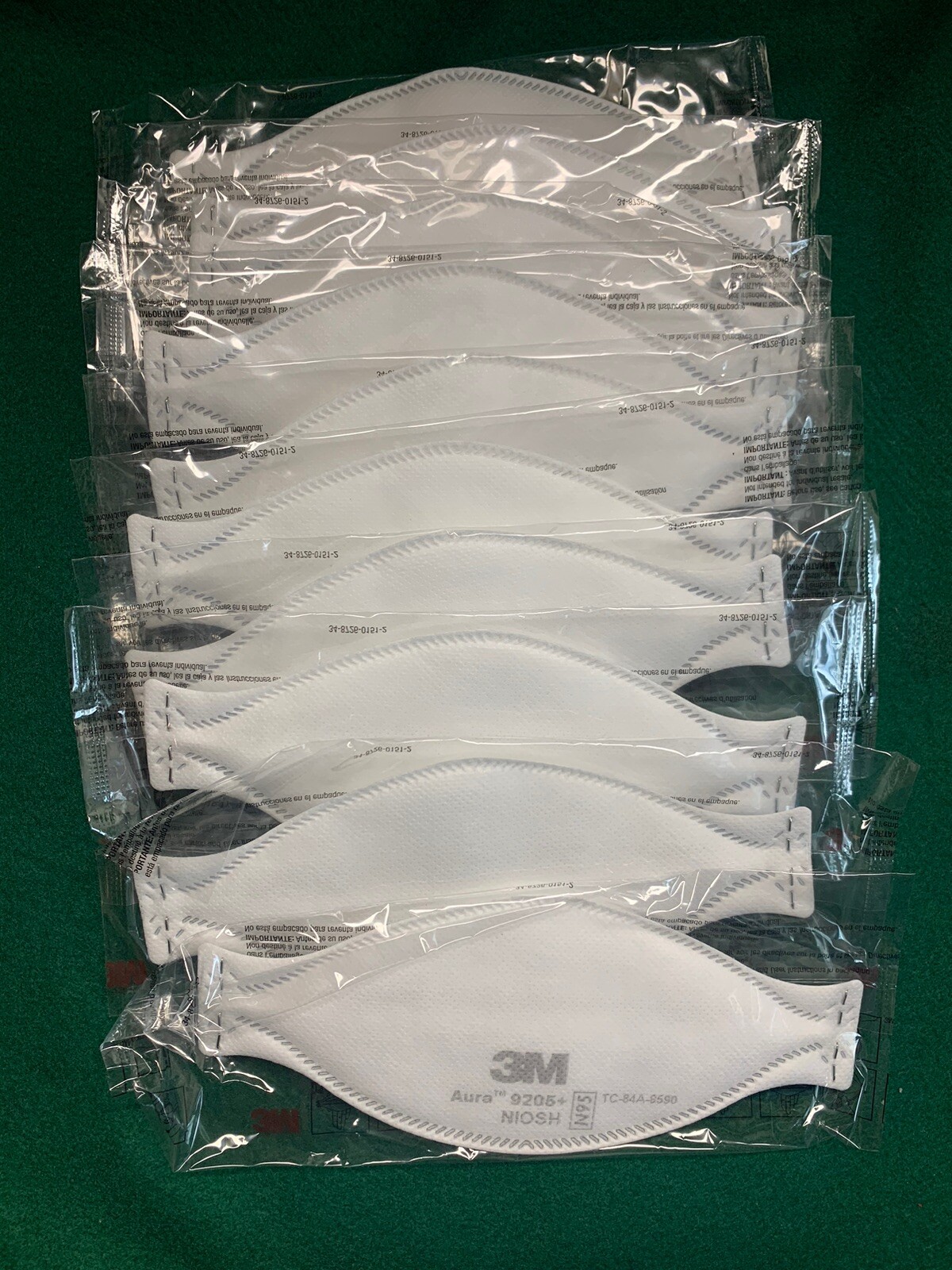 20x 3M Aura 9205+ N95 NIOSH Approved Particulate Respirator Sealed Face Mask