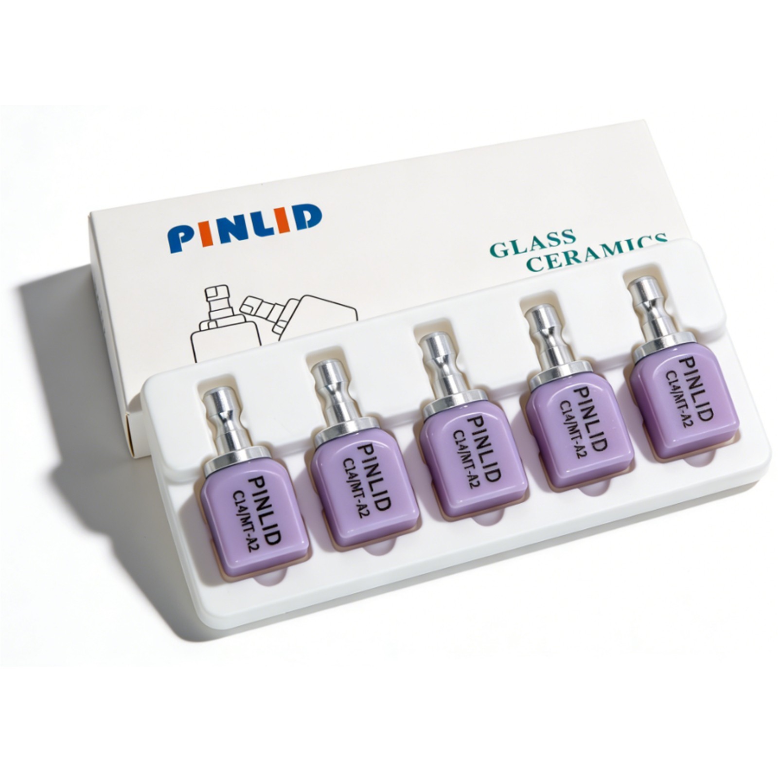 Dental C14 MT Lithium Disilicate Glass Ceramic Blocks A1–BL4 CAD/CAM 5pcs/Box