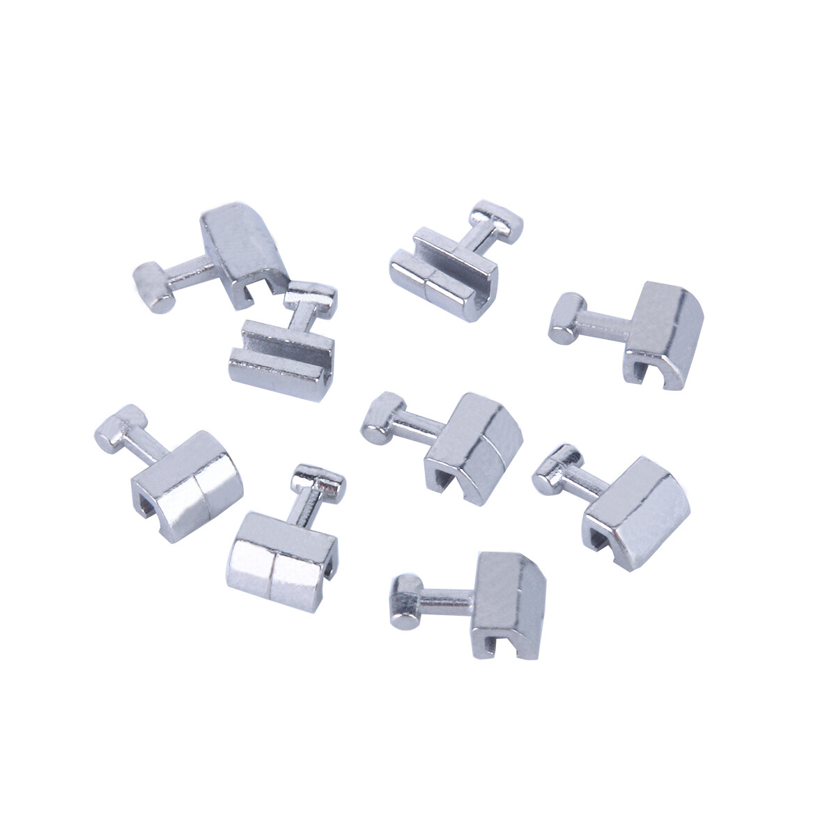 10 Model Dental Orthodontic Crimpable Hook Stops Type Metal 10pcs/pack AZDENT
