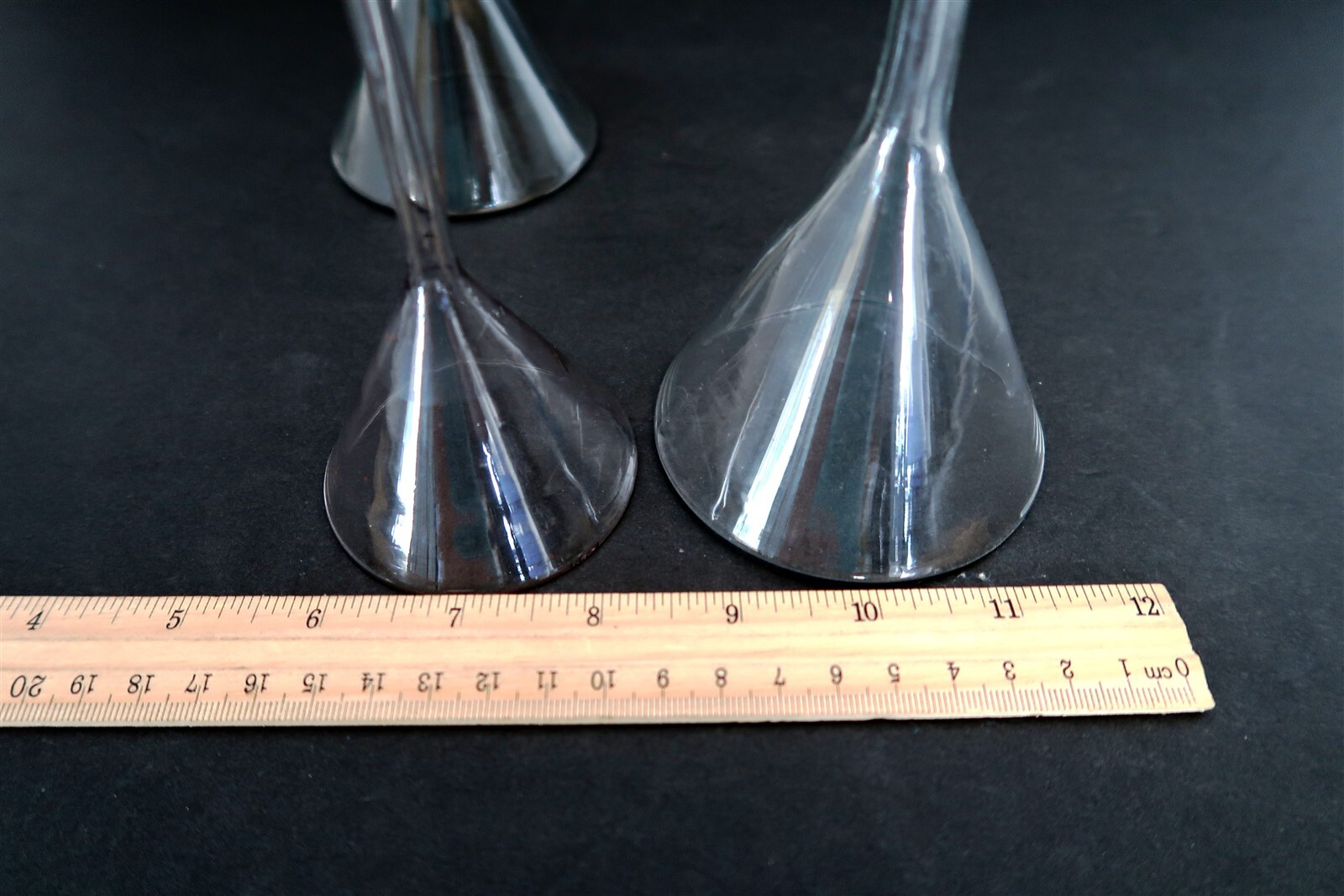 Lot of Lab Glass Funnels Scientific Instruments in 3 Mixed Sizes