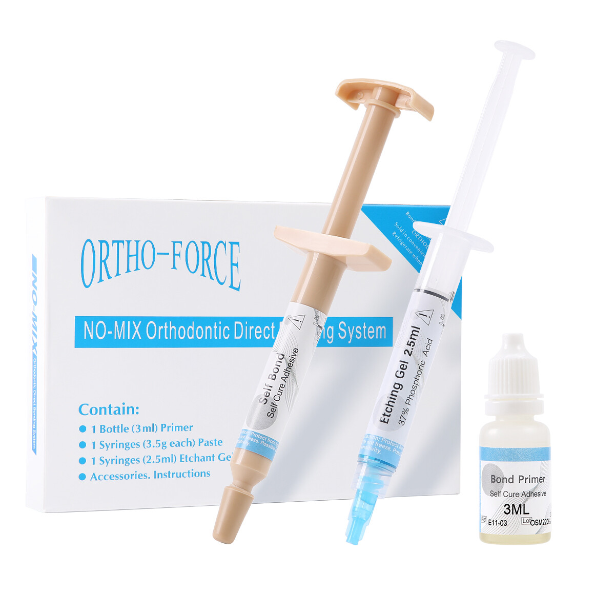 Dental Orthodontic Light Cure Adhesive Resin Bonding Curing Paste Medium Flow