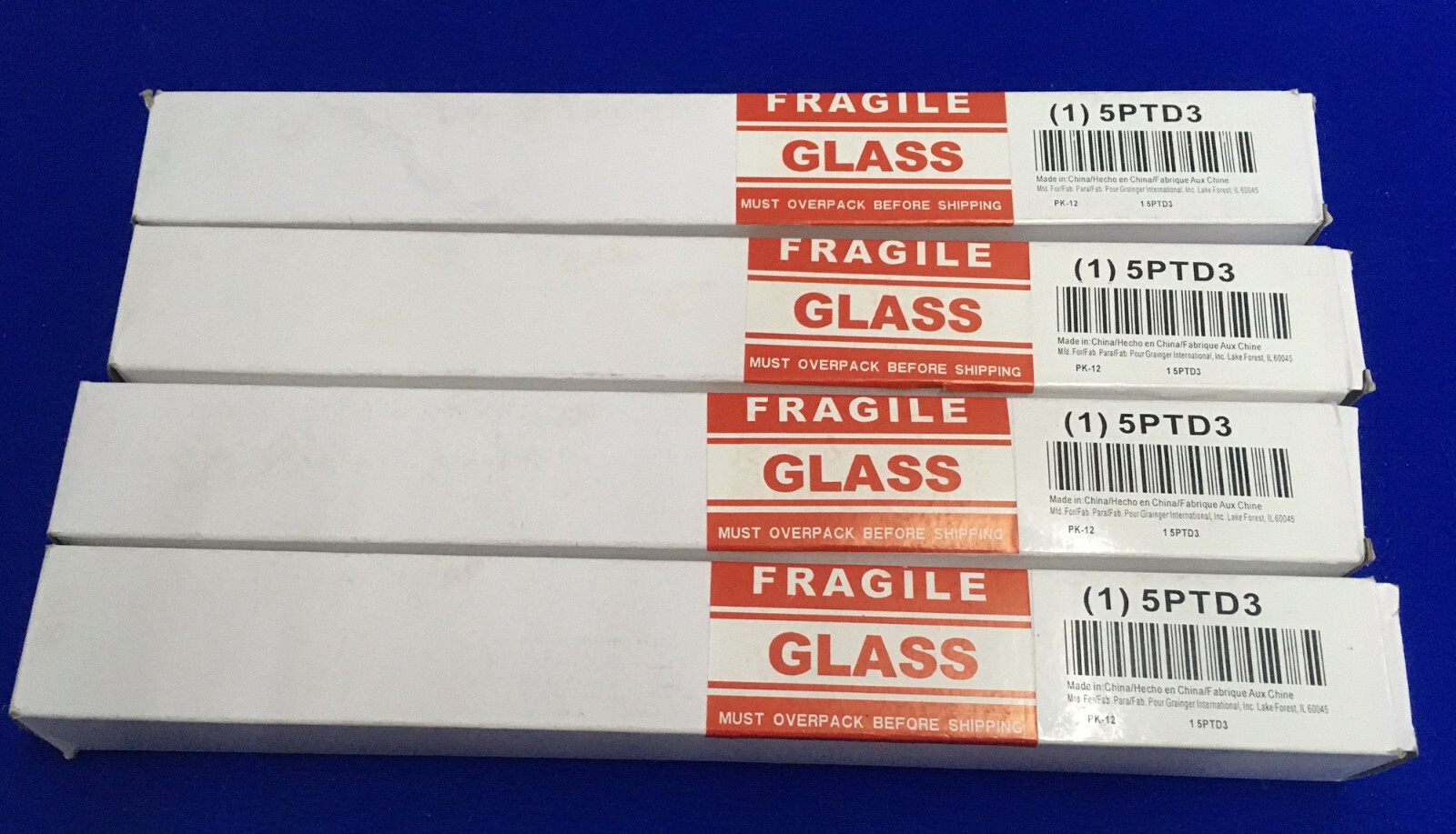 1 LOT OF QTY 4 PACKS – (1) 5PTD3 MEASURING PIPETTE,GRADE B 10 mL CAPACITY GLASS
