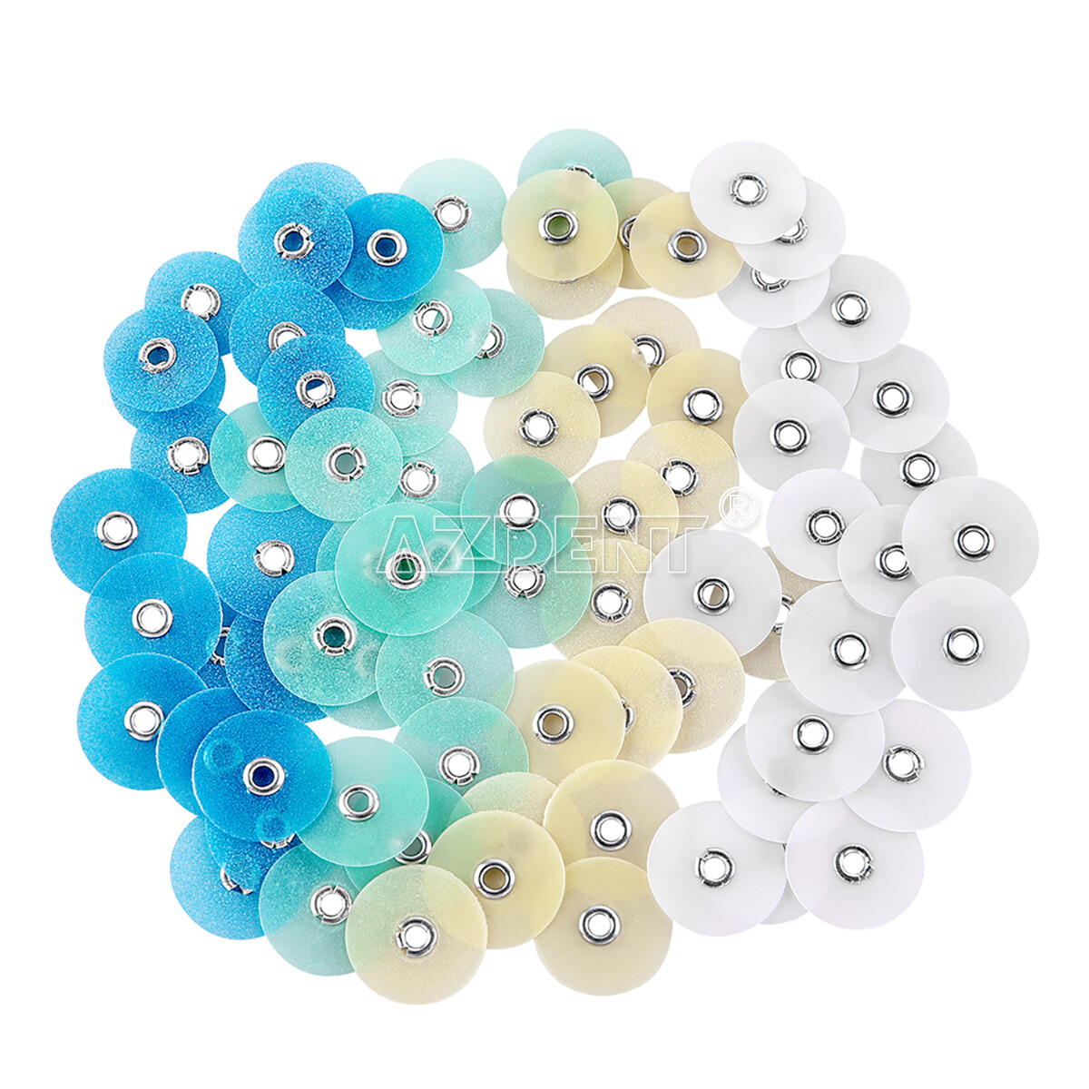 5 Kit de Discos de Pulido para Composite Dental 12mm +14 mm 80pcs + Mandril