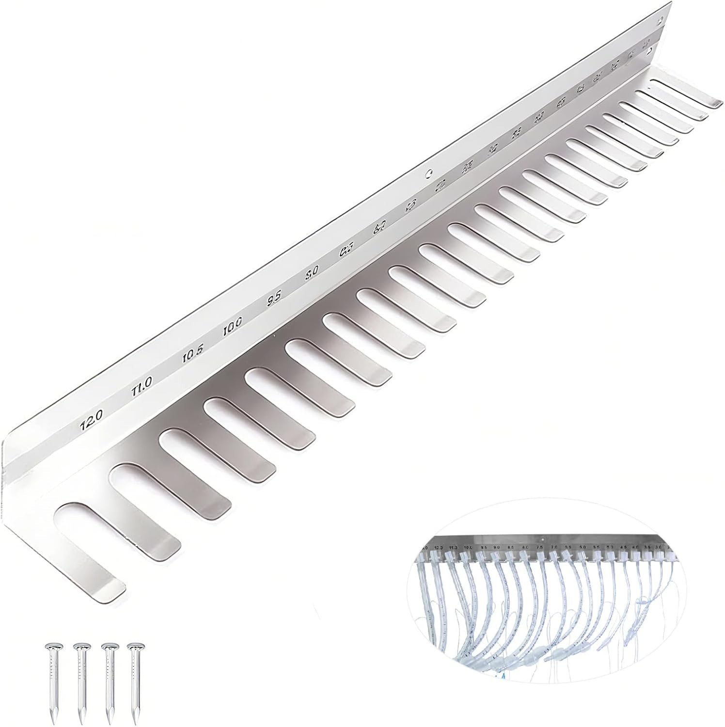 304 Stainless Steel Wall Hanging Frame，Intubation Tube Holder Equipment Rack …