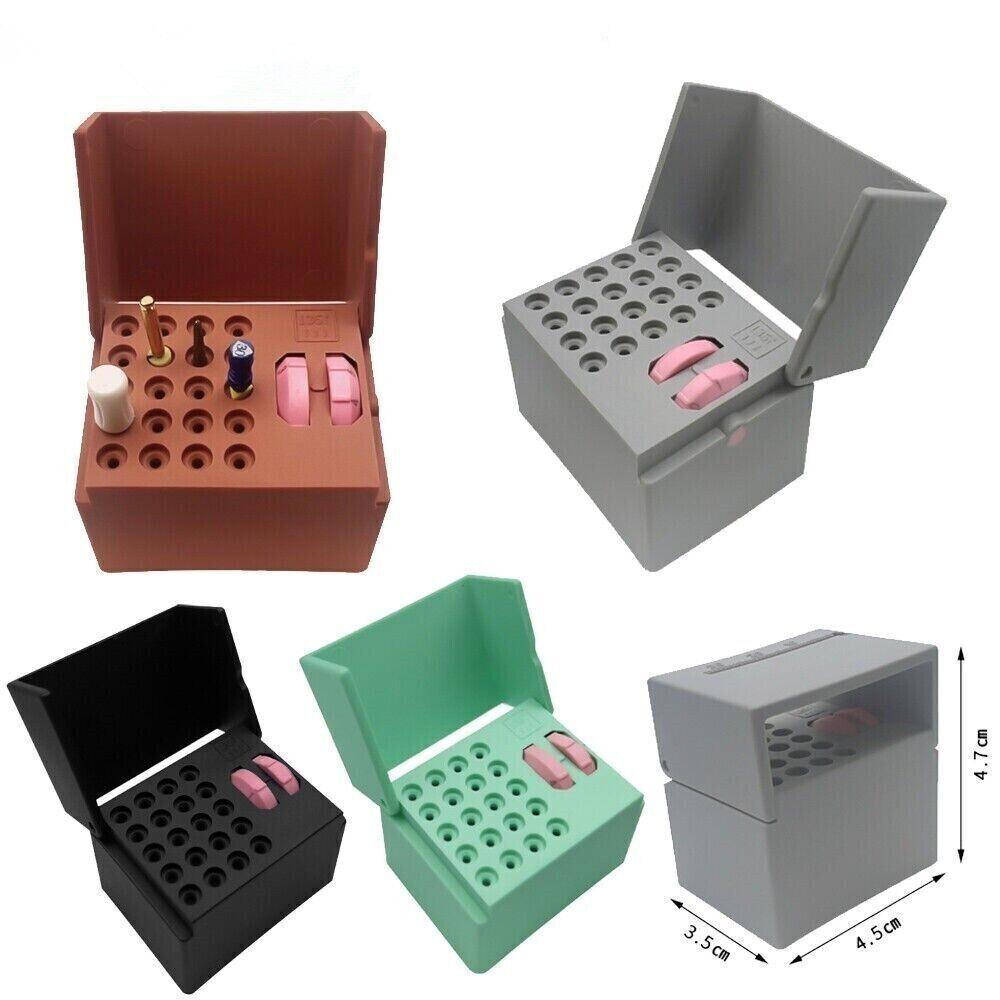 20 Holes Dental Lab Autoclavable Disinfection Root Canal Endo File Boxs Case Box