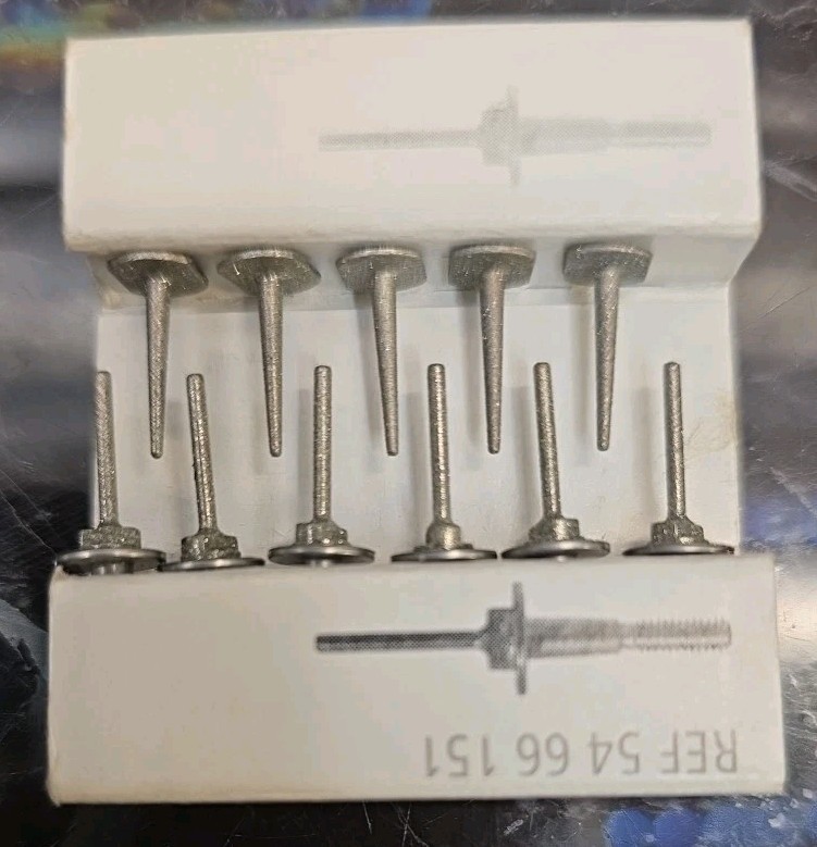 OEM Sirona Dental Cerec 3 Compact 6 Cylinder 1.2mm & 5 Cone Pointed Bur Lot