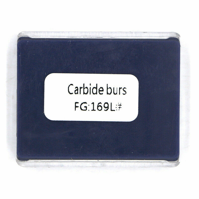 NEW 10Pcs Dental Lab Carbide Burs Drills FG169L# Tapered Fissure High Speed Bur