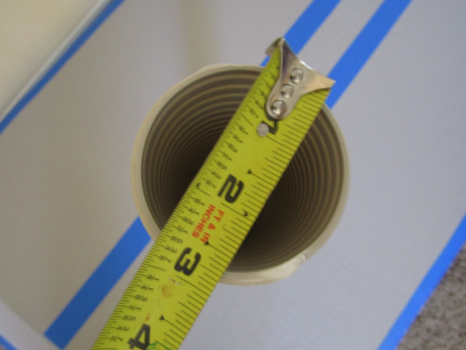 Adec Tubing 3 IN OD, EXT Corrugated, Gray, Length 22″, REF# 024.273.01