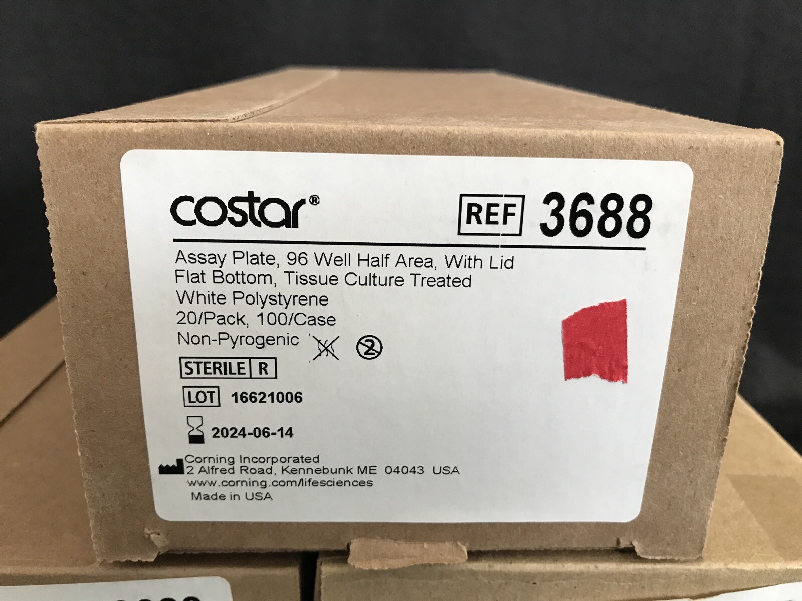 (100/Cs) CORNING 190uL 96-Well White PS TC-Treated Half Area Assay Microplate