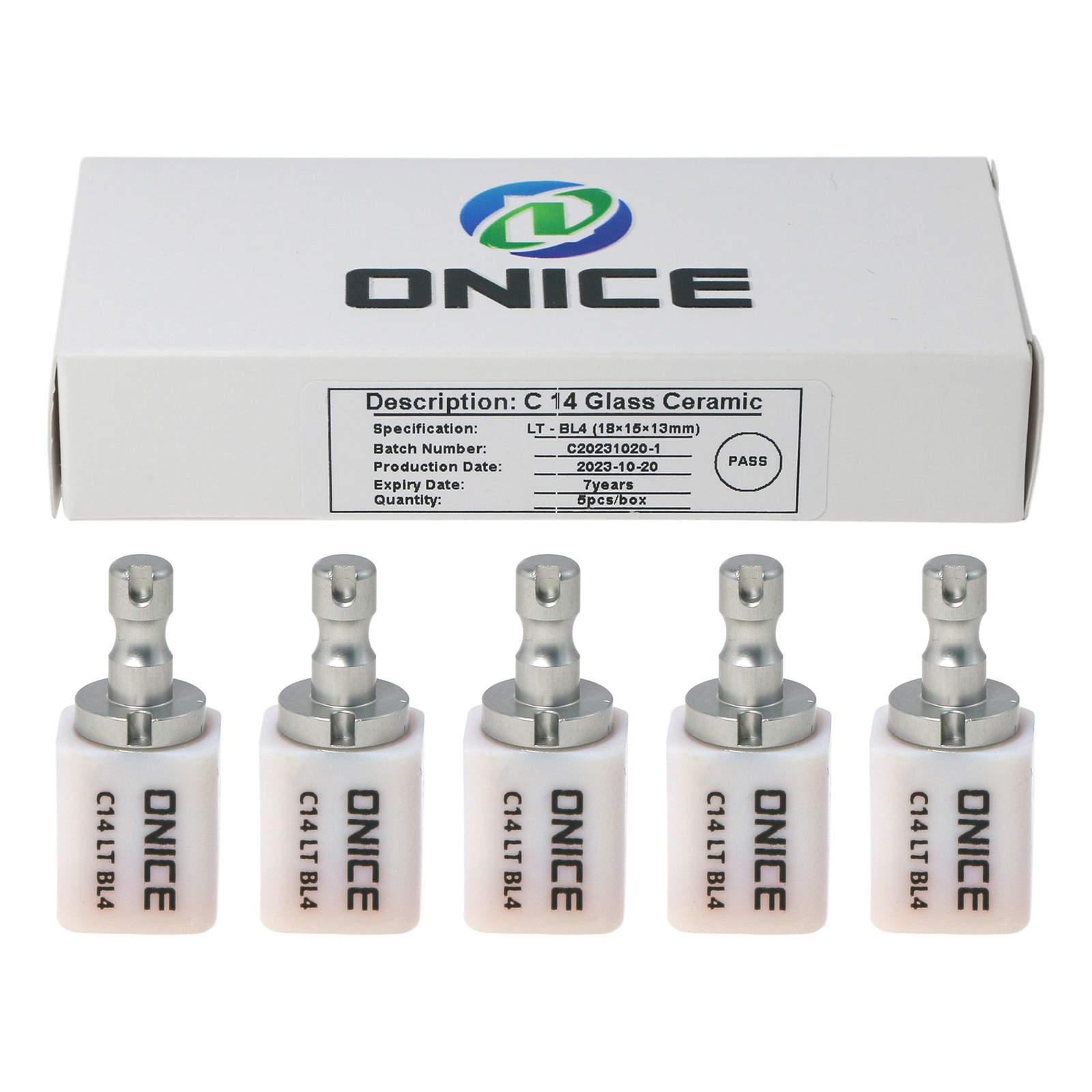 C14 HT/LT CAD CAM Dental Ceramic Lithium Dislicate Blocks For Sirona Cerec E-max