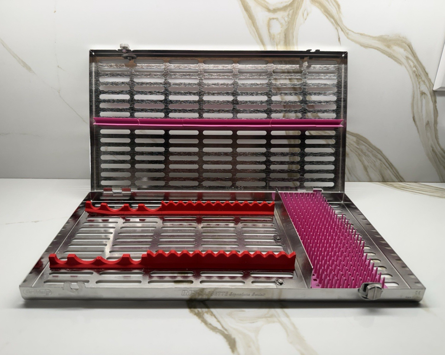 Hu-Friedy Stainless Steel Dental Sterilization Cassette Tray & Silicone Inserts