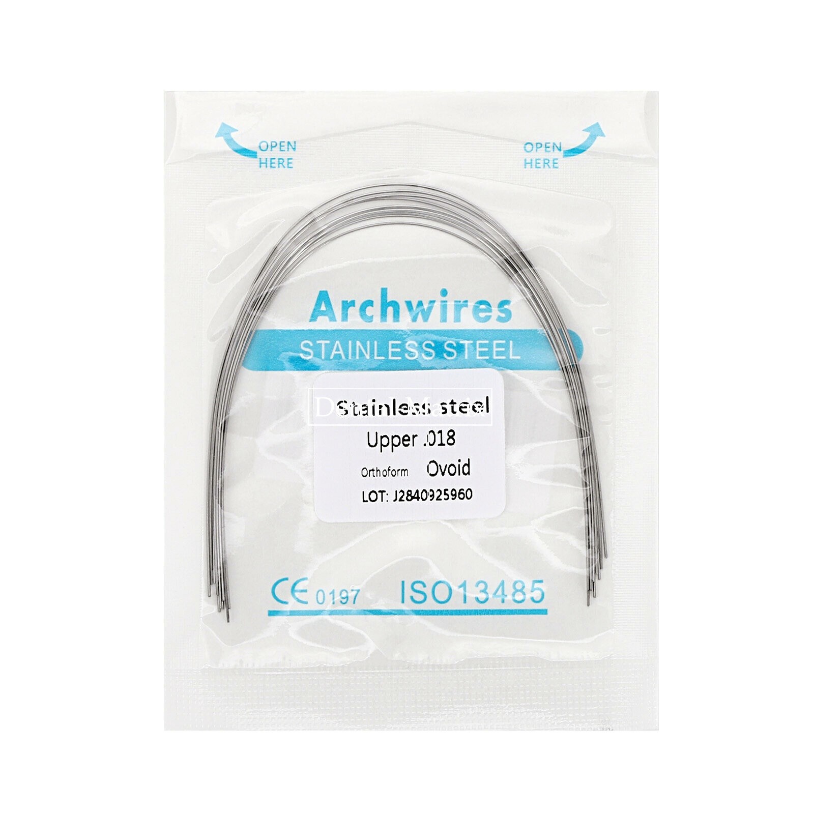 100 Pcs Dental Ortho S.S Arch Wire Round Rectangular Stainless Steel Wires Ovoid