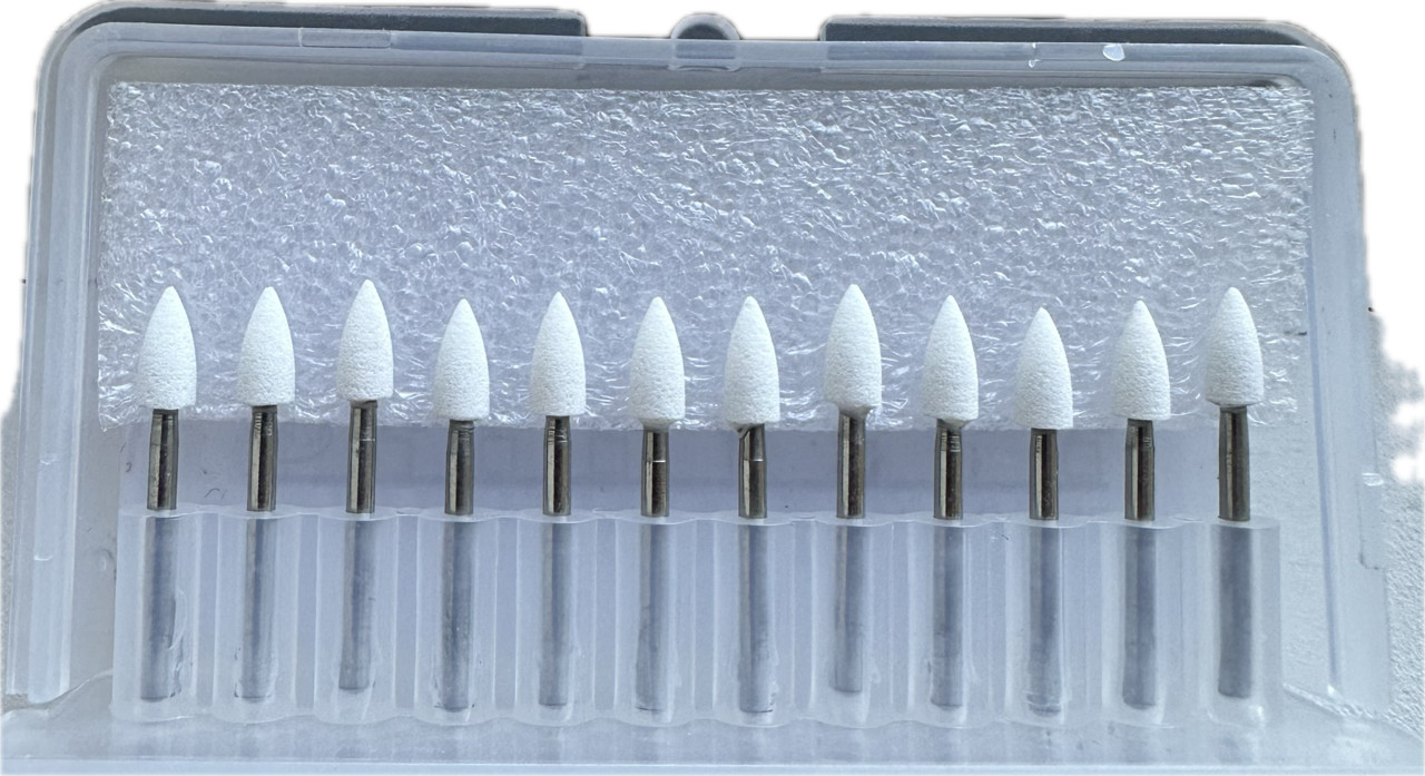 RMH3 Dental FG FL2 Aluminum Oxide White Finishing Stones 12/pk