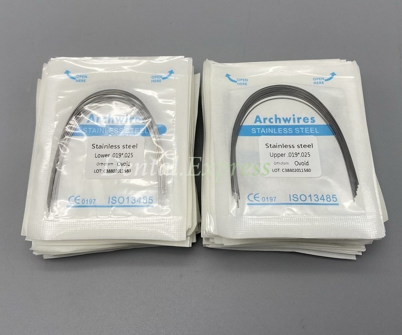 Dental S.S Orthodontic Arch Wire Stainless Steel Round Rectangular Ovoid Form
