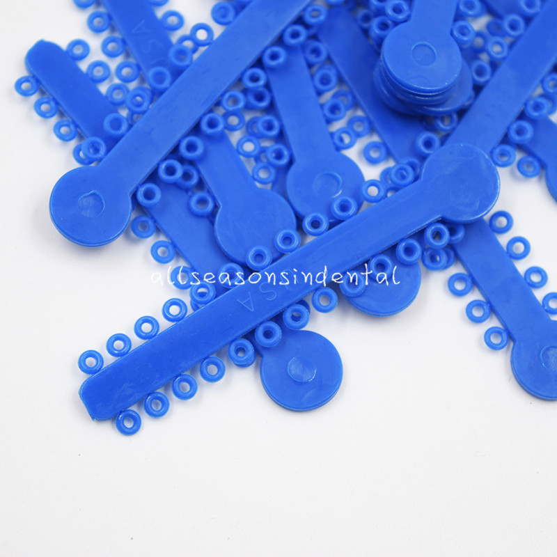 1008Pcs Dental Orthodontics Elastic Ligature Ties Transparent 45 Colors Option