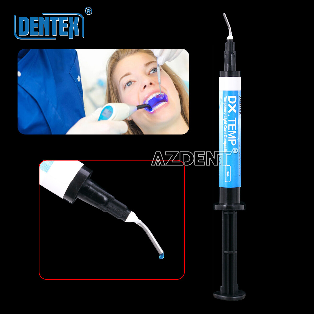 DENTEX Dental Temporary Flowable Resin Prepare For Filling Teeth Cavity Material