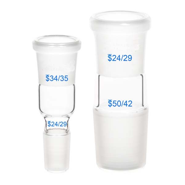 Glass Adapter 14-50# Female Standard Joint to 50-14# Male Connector Labware