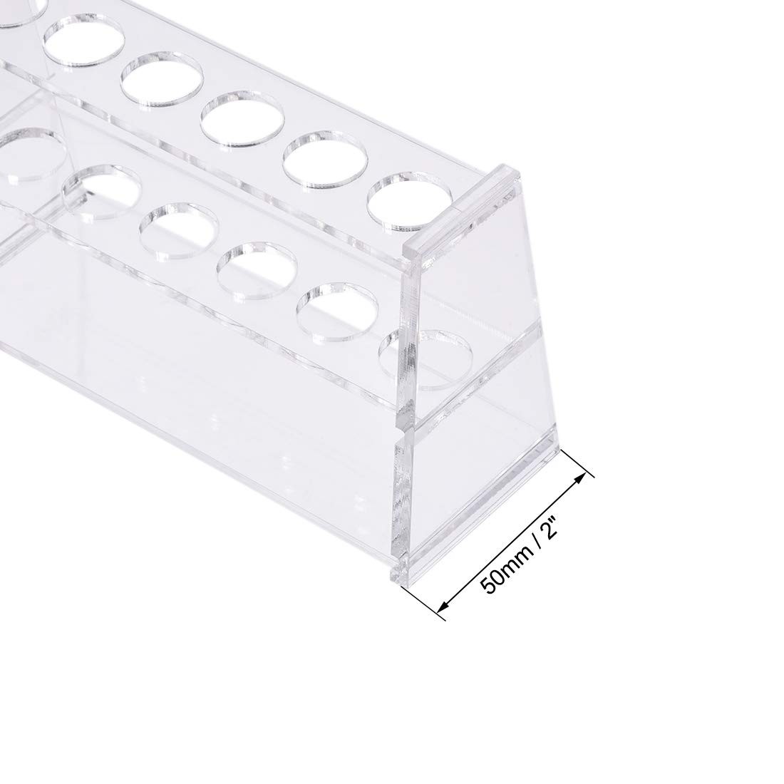 uxcell Acrylic Test Tube Holder Rack 6 Wells for 10ml Centrifuge Tubes Clear …