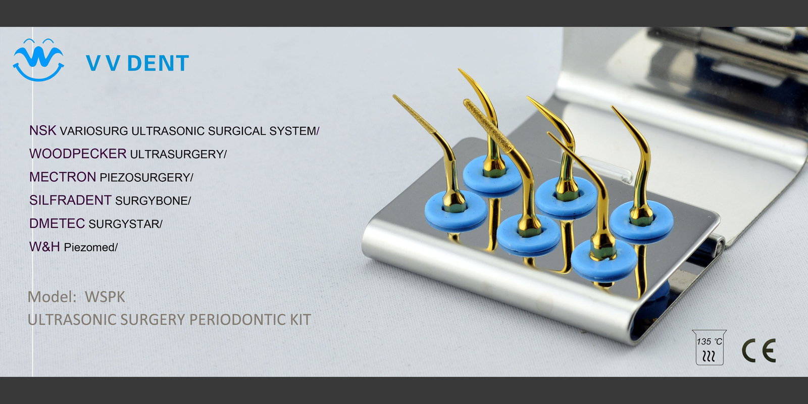 Dental Tools Piezosurgery Tips KIT Bone Cutting Sinus lifting Implant Oral Care