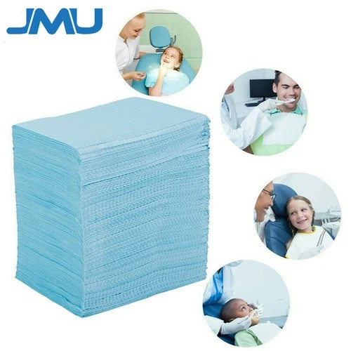 500pcs/case JMU Disposable Dental Bibs 3 Ply Bibs 13″X18″ Medical Tattoo Towels