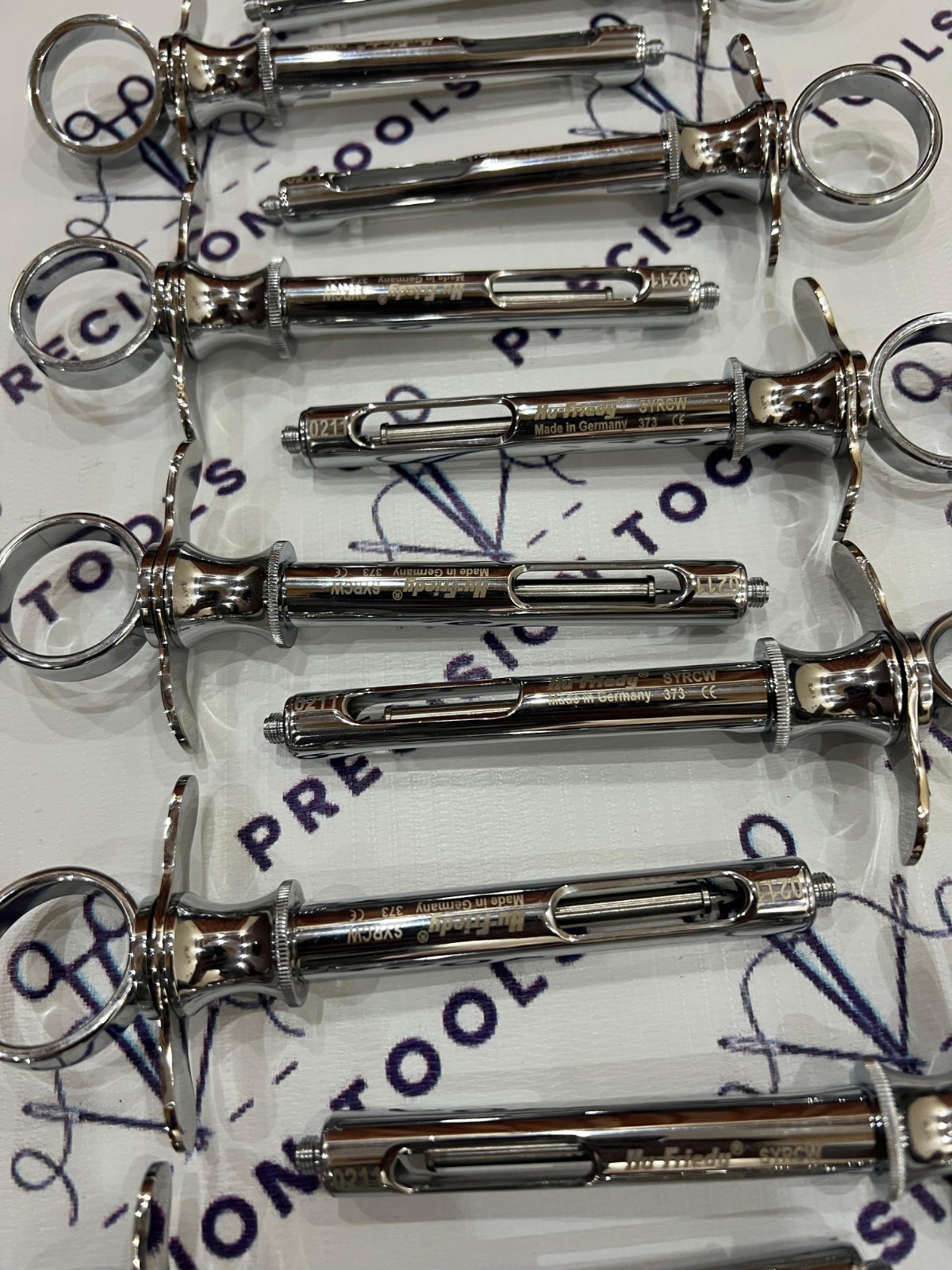 Hu-Friedy CW Style Dental Anesthetic Aspirating 1.8ml Syringe SYRCW Lot-of 12 PC