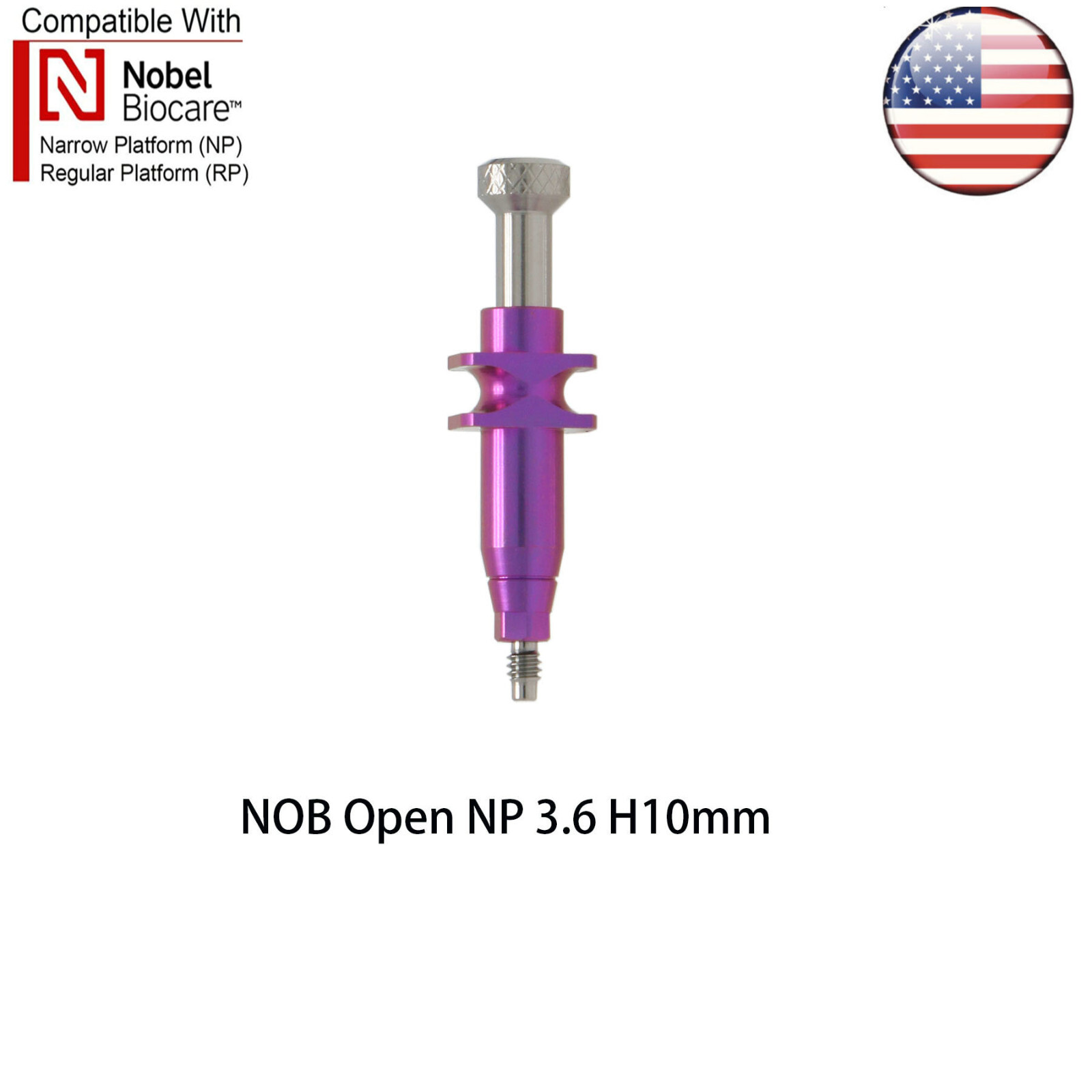 Dental Nobel Impression Coping Open/Colse Tray Conical Connection NP/RP Ø3.6/5.0