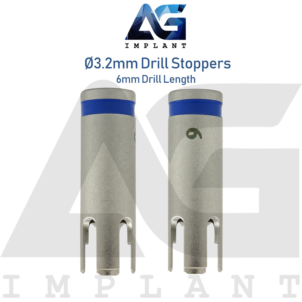 5 Drill Stoppers Ø3.2mm & Drill Set External Irrigation Sur gical Dental Tool