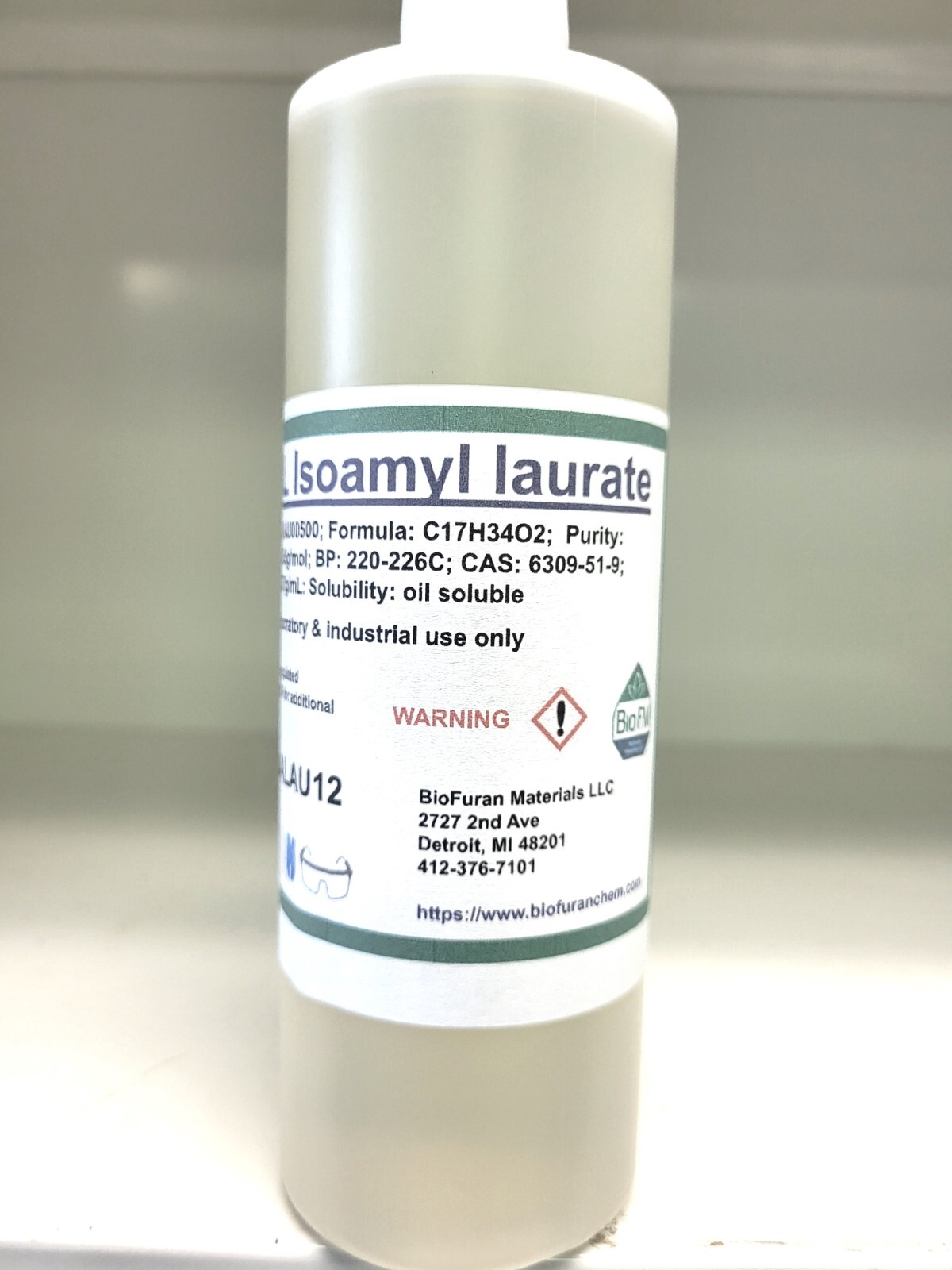 Isoamyl laurate, CAS 6309-51-9
