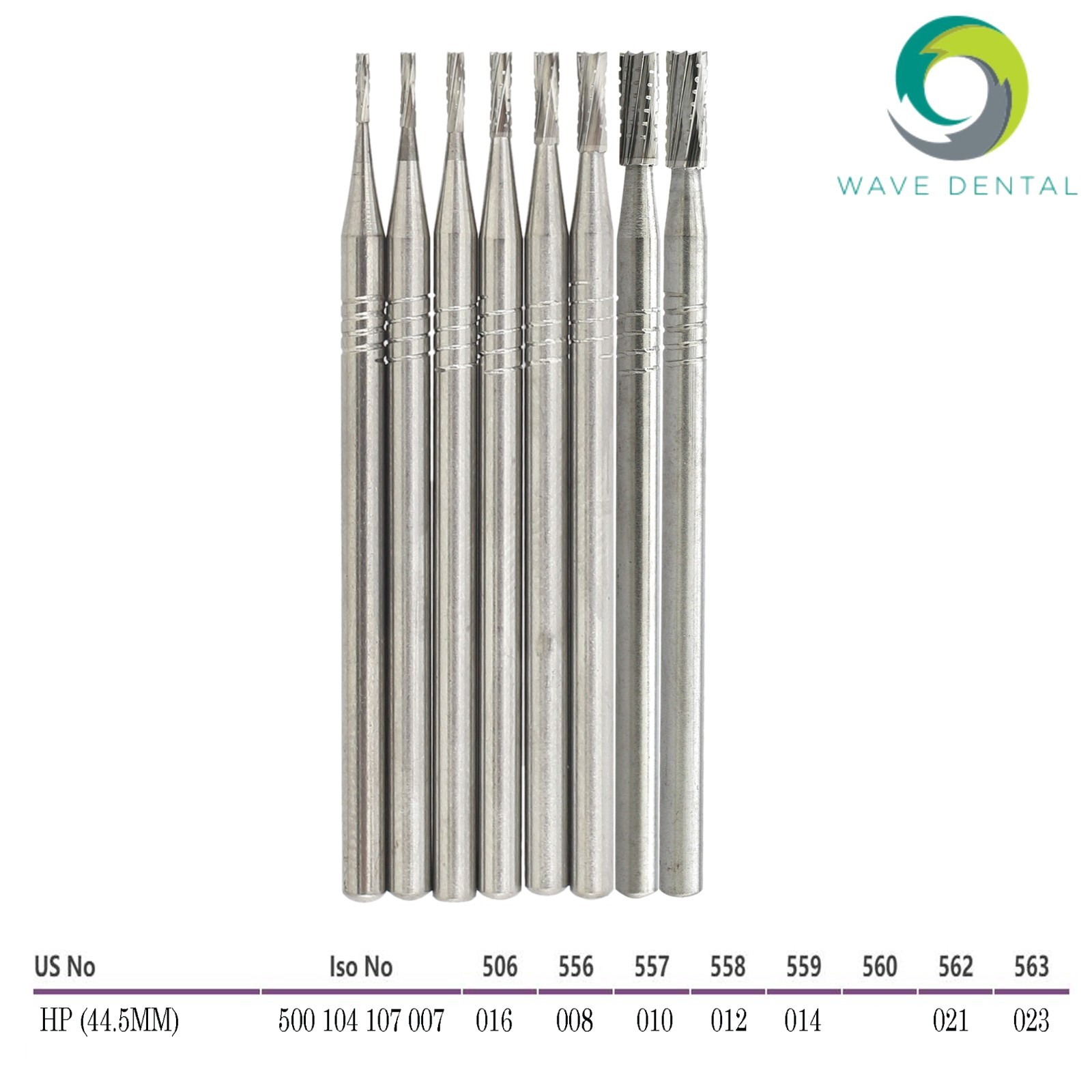 Wave Dental Carbide Bur Long Straight 556 557 558 560 562 HP Prima Low Speed Bur