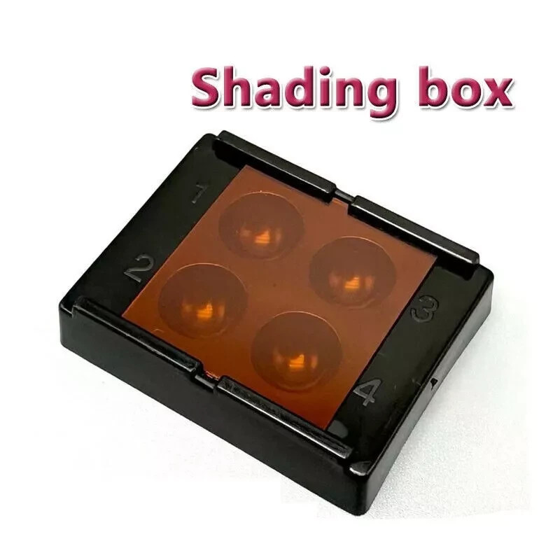 1 Pcs Dental 4 Well Mixing Wells with Light Shield Cover Palette Bonding Tray