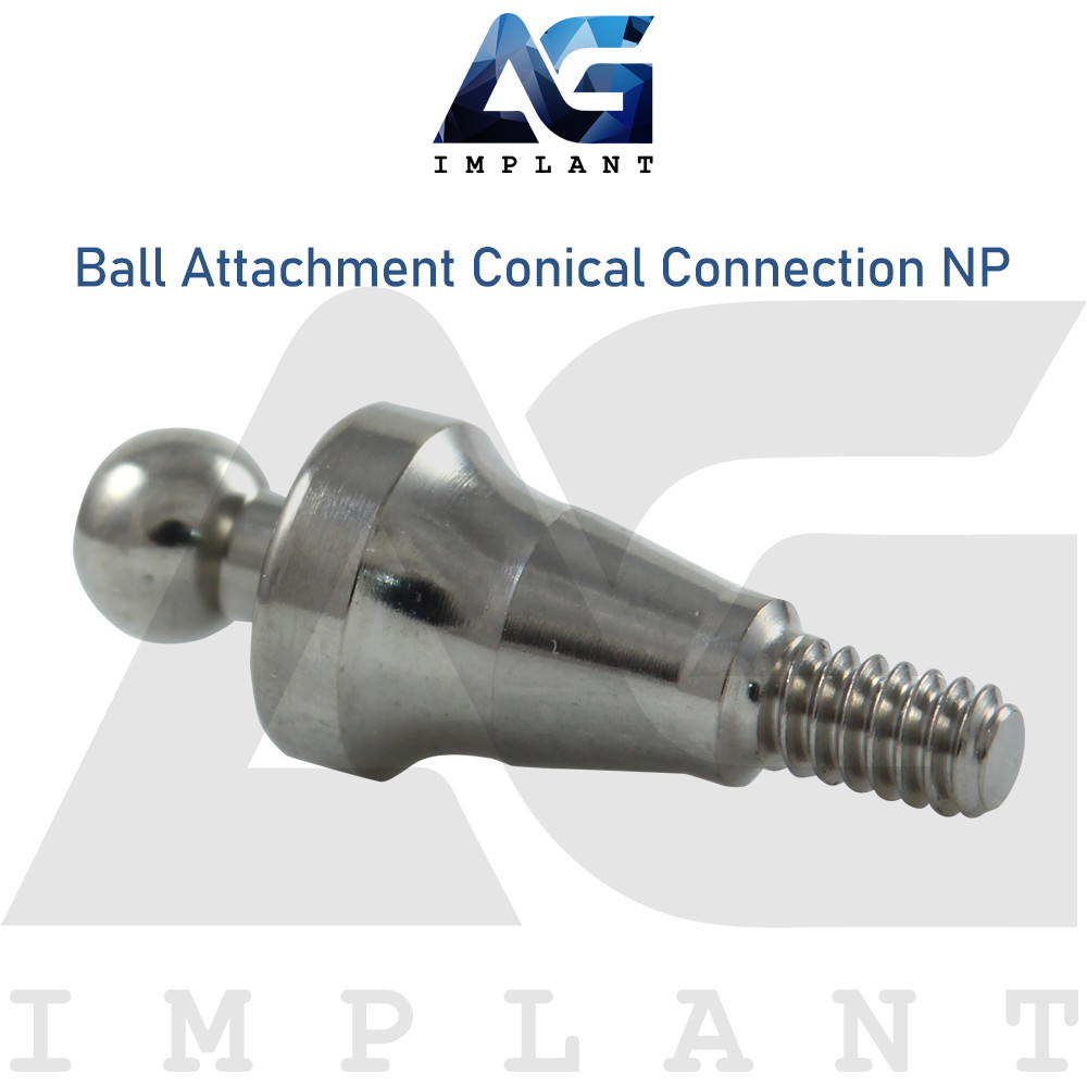 5 Straight Ball Attachment Narrow Platform (NP) Conical Connection 2.25mm