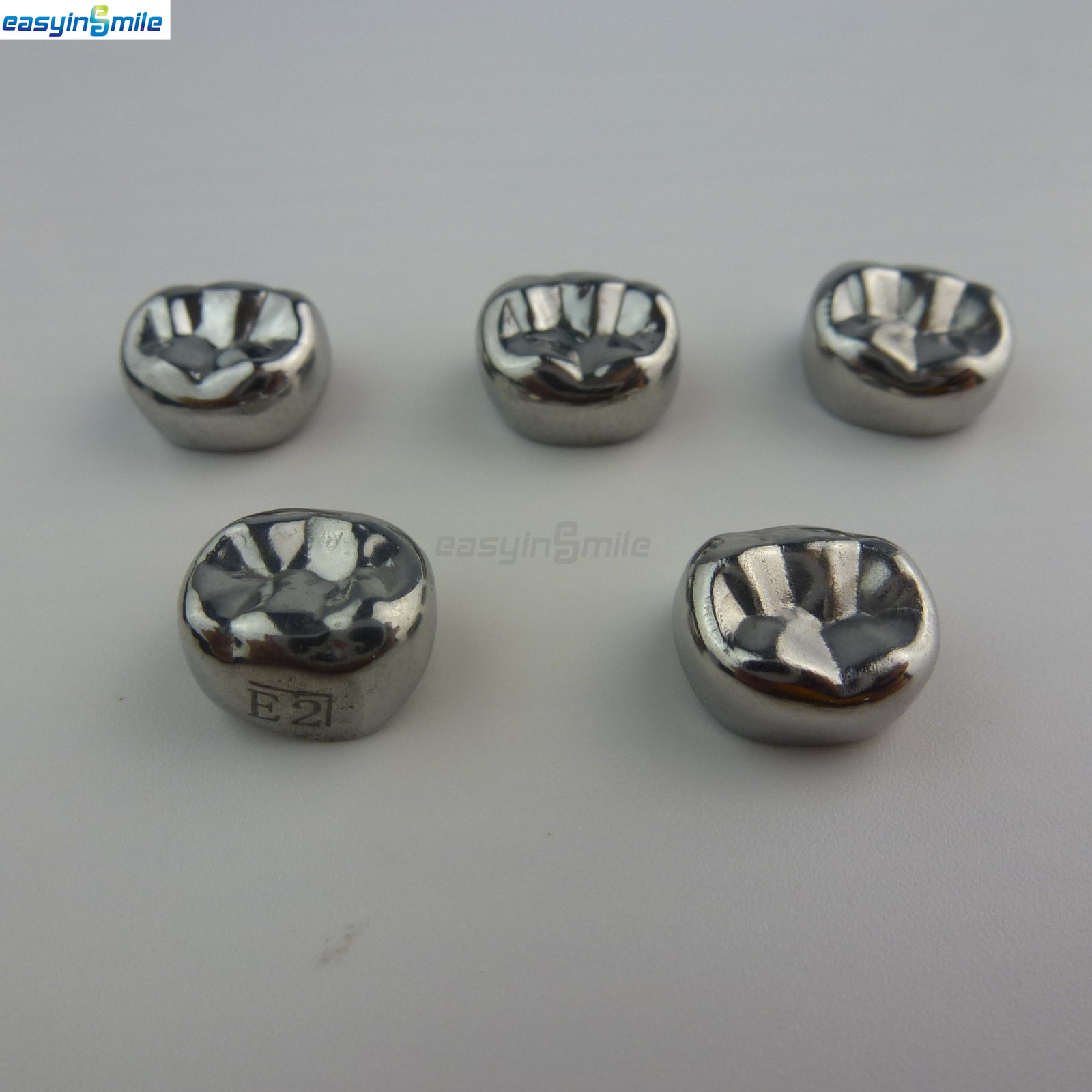 5/48/96pc Dental Kids Adult Crown Stainless Steel Primary Molar Crowns EASYINSMI