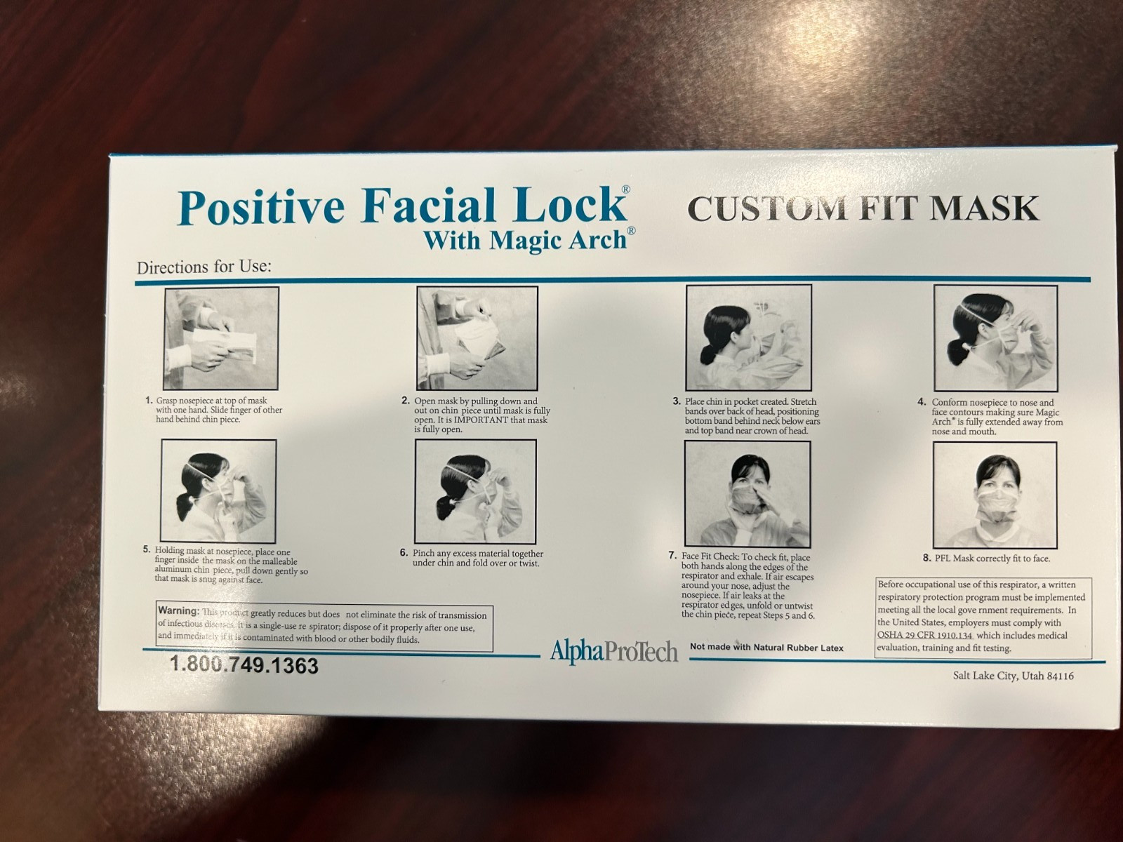 Alpha ProTech N95 NIOSH Particulate Respirator Mask Case of 210 #695 Masks