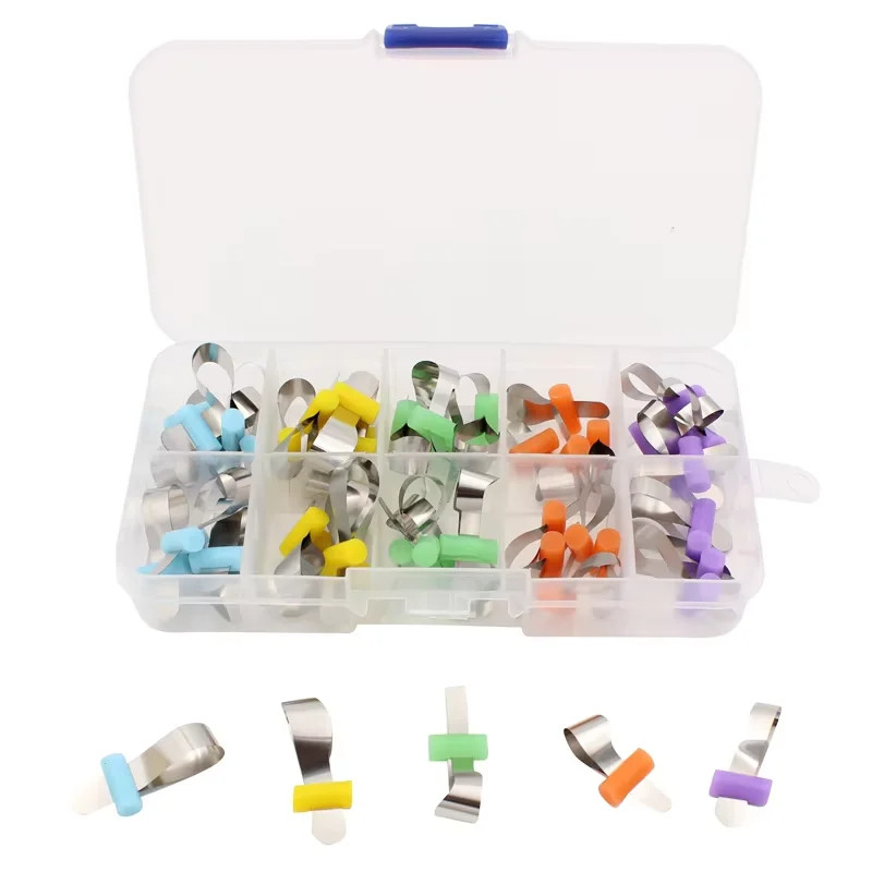 50Pcs/box Dental Auto-matrix Forming Sheet Retainerless Sectional Matrices Bands