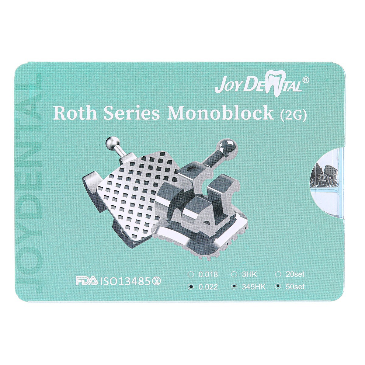 Dental Orthodontic MIM Monoblock Brackets Braces Mini Roth/MBT 022 Hooks 345