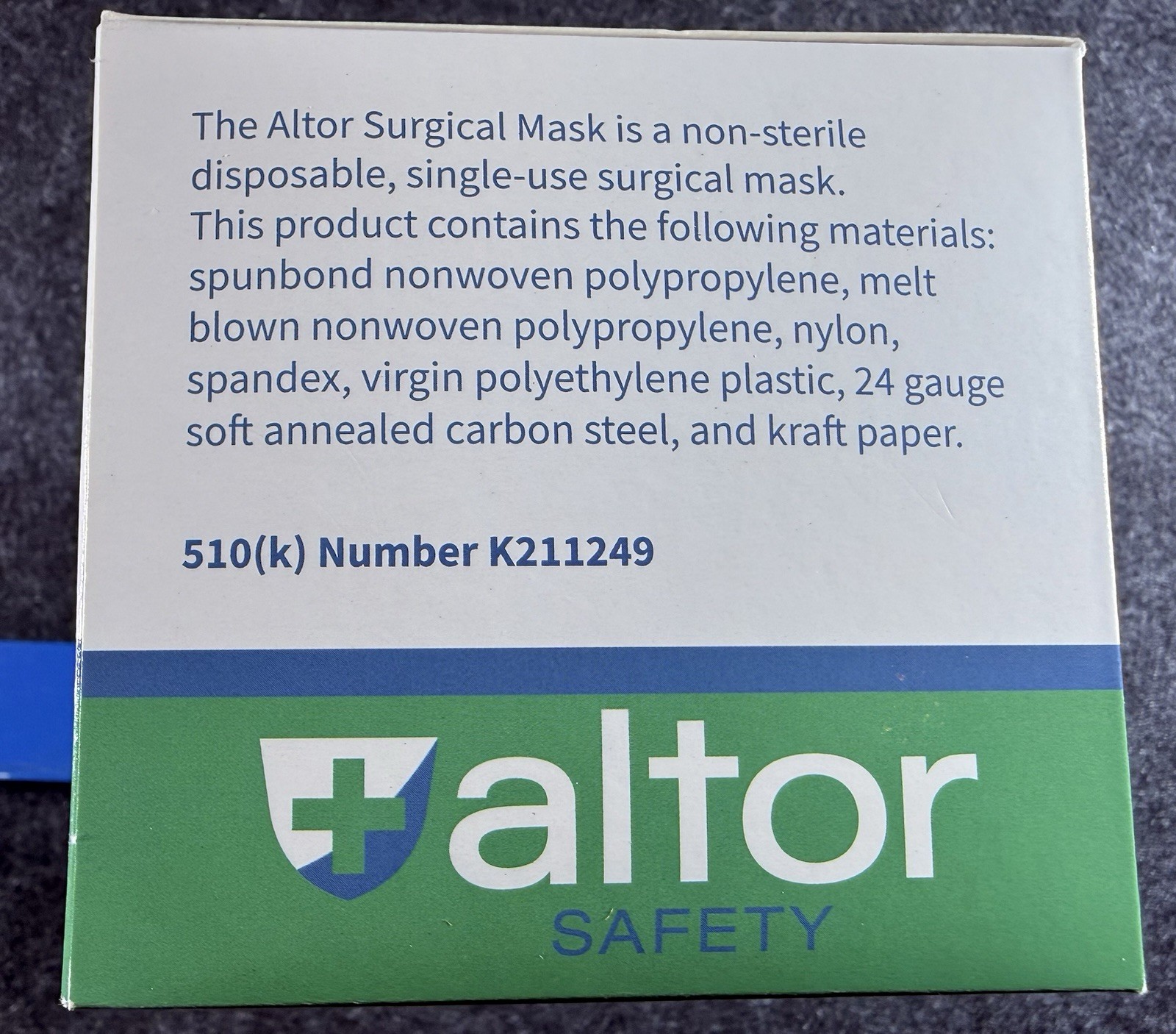 ALTOR 3PLY SURGICAL DISPOSABLE MASKS 99% BFE LEVEL 2 FDA Approved ✅ MADE IN USA