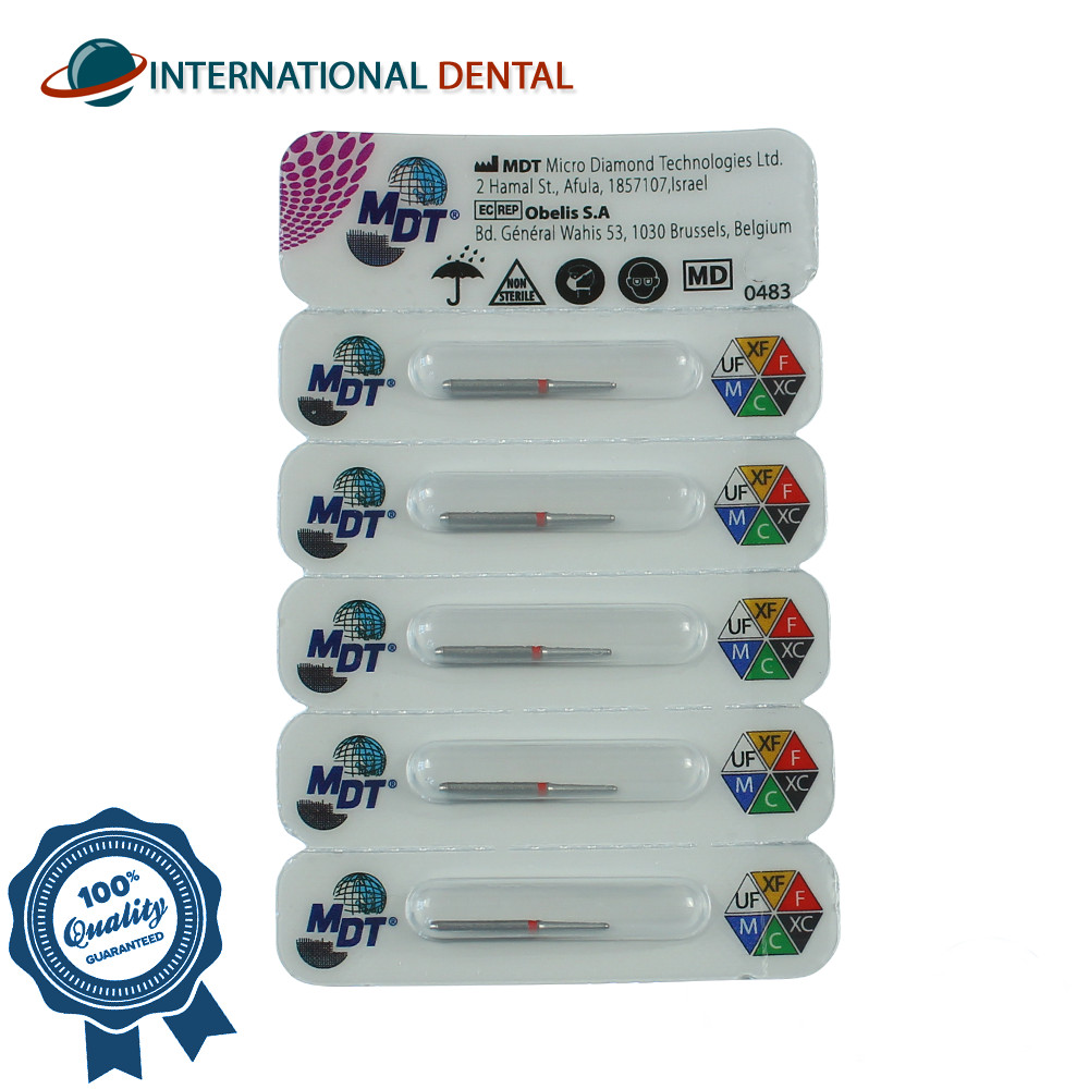 Dental MDT Flat End Cutting 179R FG Diamond Burs Margin Refinement Restorative