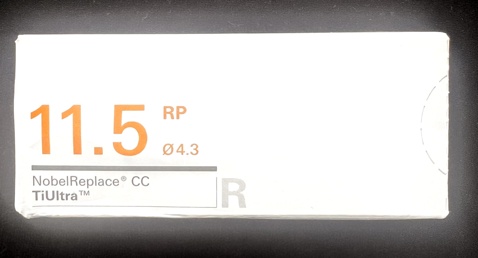 NOBEL BIOCARE NobelReplaceCC TiUltra NP 3.5 x 11.5mm and 4.3×11.5mm